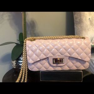 Pink Jelly Messenger Handbag